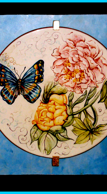 Farfalla Blù e i fiori
